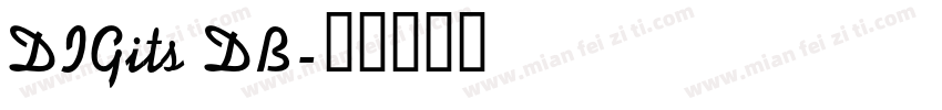 DIGits DB字体转换